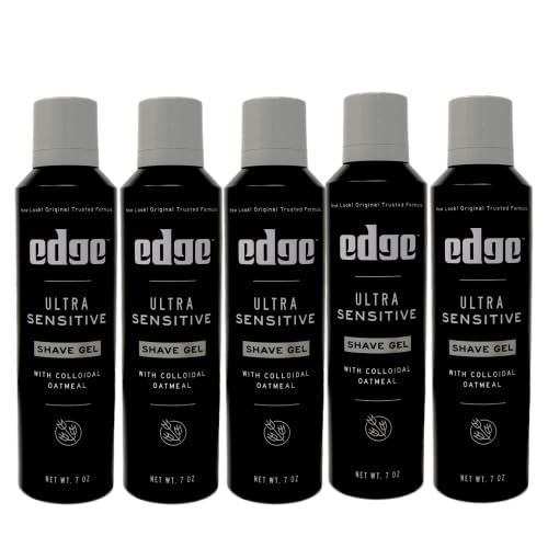 Edge Shave Gel, Fragrance Free, Ultra Sensitive 7 oz Pack of 5