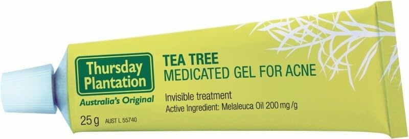 Thursday Plantation Tea Tree Gel - 25g - Skin Repairing and Moisturizing for Acne, Pimples, and Blackheads - Natural Tea Tree Oil Formula