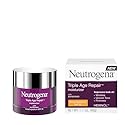 Neutrogena Triple Age Repair Face Moisturizer - with Hexinol Technology & Vitamin C, Anti-Wrinkle Face Cream with SPF 25, Visibly Reduces Wrinkles