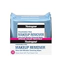 Neutrogena Fragrance-Free Makeup Remover Wipes, Daily Facial Cleanser Towelettes, Gently Removes Oil & Makeup, Alcohol-Free Makeup Wipes, 50 Count (2
