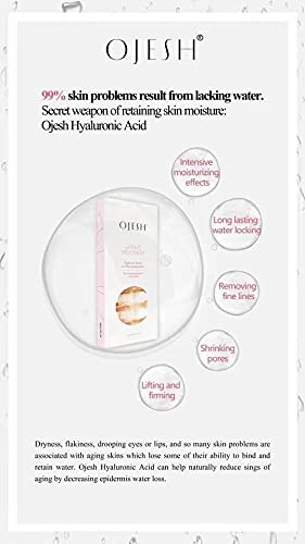 OJESH Classic Hyaluronic Acid Lifting Treatment Serum 0.6, Moisturizers, Anti-Aging, Firming and Lifting, Brightens Skin Tone, Reduces Fine Lines
