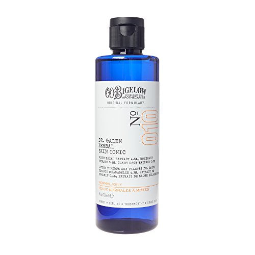C.O. Bigelow Face Care Collection, Dr. Galen Herbal Skin Tonic, Facial Toner with Witch Hazel, Salicylic Acid, Rosemary, Tonic for Oily Skin, Toner