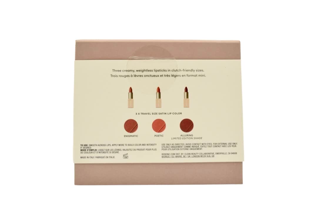 ROSE INC Mini Satin Lipstick Set