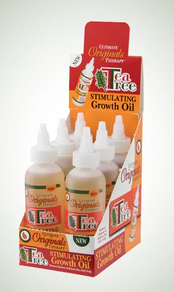 Originals by Africa's Best Therapy Tea Tree Oil Stimulating Growth Oil - Moisturizing Treatment for Hair and Scalp, Relieves Itchiness and Flakiness