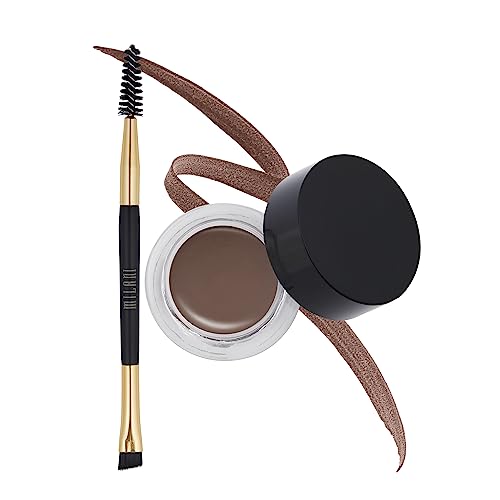 Milani Stay Put Brow Color - Dark Brown (0.09 Ounce) Vegan, Cruelty-Free Eyebrow Color that Fills and Shapes Brows‚?