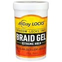 AllDay Locks Braid Gel Extreme Hold - Braiding Gel for Cornrows, Locks, & Twisting, Moisturizing Edge Control for Women and Men, Natural Formula