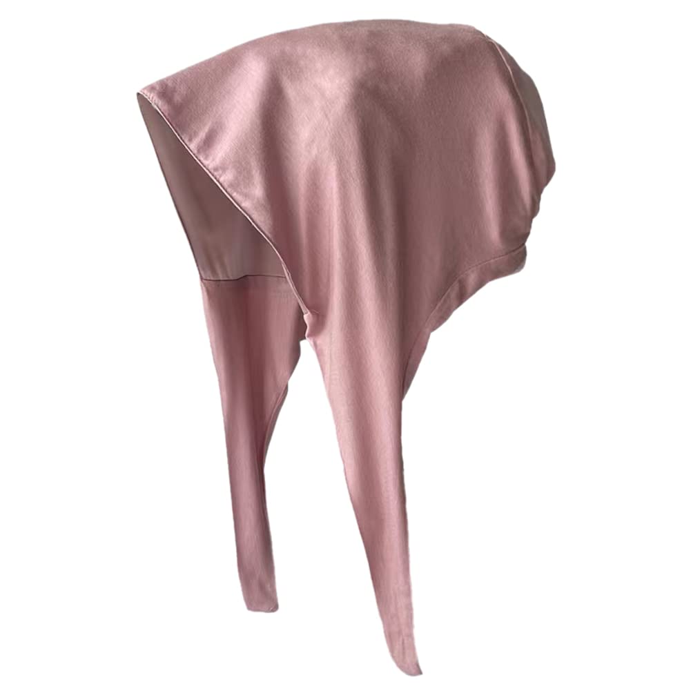 Belsen Satin Bonnet Silk Bonnet Sleep Cap Satin Lined Slouchy Beanie Night Sleeping Hat Adjustable for Curly Hair (Pink) Beauty and Personal Care Belsen