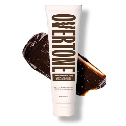 Overtone Daily Color Depositing Conditioner for Hair, Espresso Brown: Temporary Pigment with Shea, Coconut & Avocado Oils, Hydrating, Vegan Beauty and Personal Care oVertone Default Title
