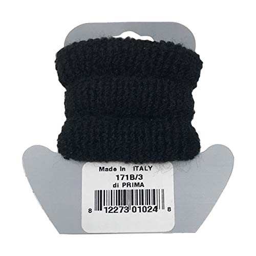 Di Prima Cotton Elastic Hair Styling Accessory, Black, Small