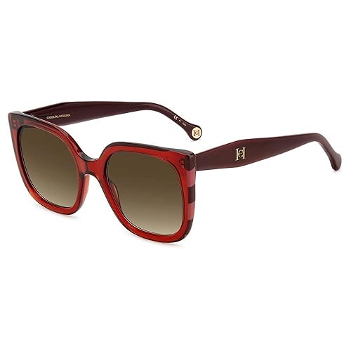 Carolina Herrera SUNGLASSES HER 0128/S BURGUNDY RED 54/21/145 WOMENS