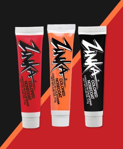 Zinka Team Face Paint and Sun Block - Miami - Red/Black/Orange