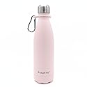 Auryu Best in Class Triple-Walled Insulated Stainless Steel Water Bottle with bonus handle included, Drinks Cold for 24h & Hot for 12h, Leak Proof