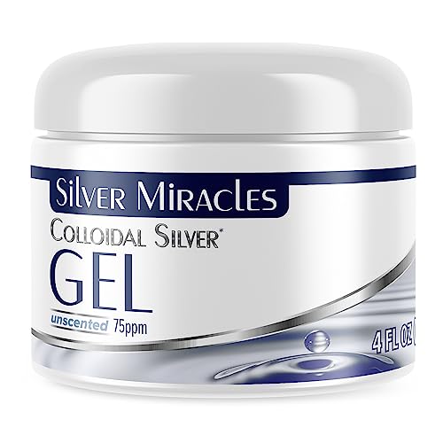 Silver Miracles - Colloidal Silver Gel - Nano Silver Gel Wound Care - Healing Ointment for Burns & Irritated Skin - for All Skin Types - 4 Oz Beauty and Personal Care Silver Miracles Default Title