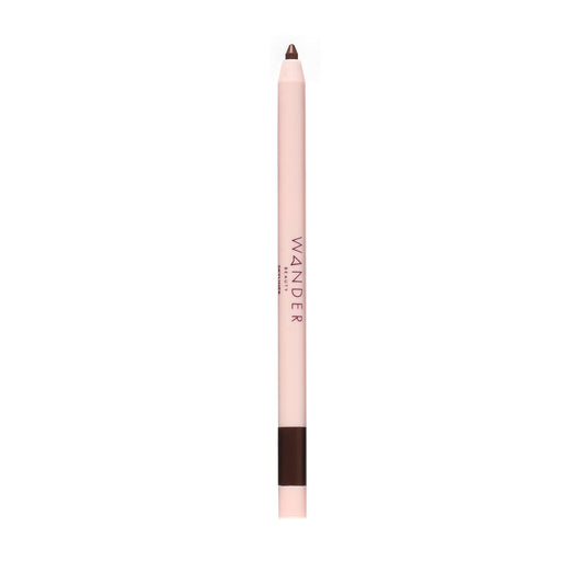 Wander Beauty Skyliner Automatic Gel Eyeliner (Tan Line) - Smudge Proof Retractable Gel Liner - Precise Application With Built-In Eye Pencil Sharpener