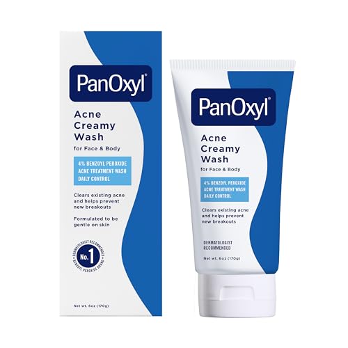 PanOxyl Antimicrobial Acne Creamy Wash, 4% Benzoyl Peroxide, 6 Ounce Beauty and Personal Care PanOxyl Default Title