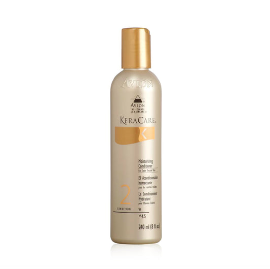 KeraCare Moisturizing Conditioner for Color Treated Hair 8 oz - Patented Fiber Strengthening Complex - Minimizes Color Fading - Protects Hair from