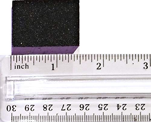 PrettyClaw | 40pc Mini Disposable Nail Buffer Blocks 80/80 Black Grit Purple Buffing Sanding Nail File 2 Sided