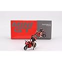 TSMMODEL Mini GT Ducati Panigale V4 S Motorcycle Model with Diecast Girl Figure, 1:64 (2.5 Inches) Scale, Red by Mini GT