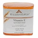 Essentials Glycerin Bar Soap, Vitamin E, 4 Ounce, Pack of 3, Case of 8 (Packaging May Vary)