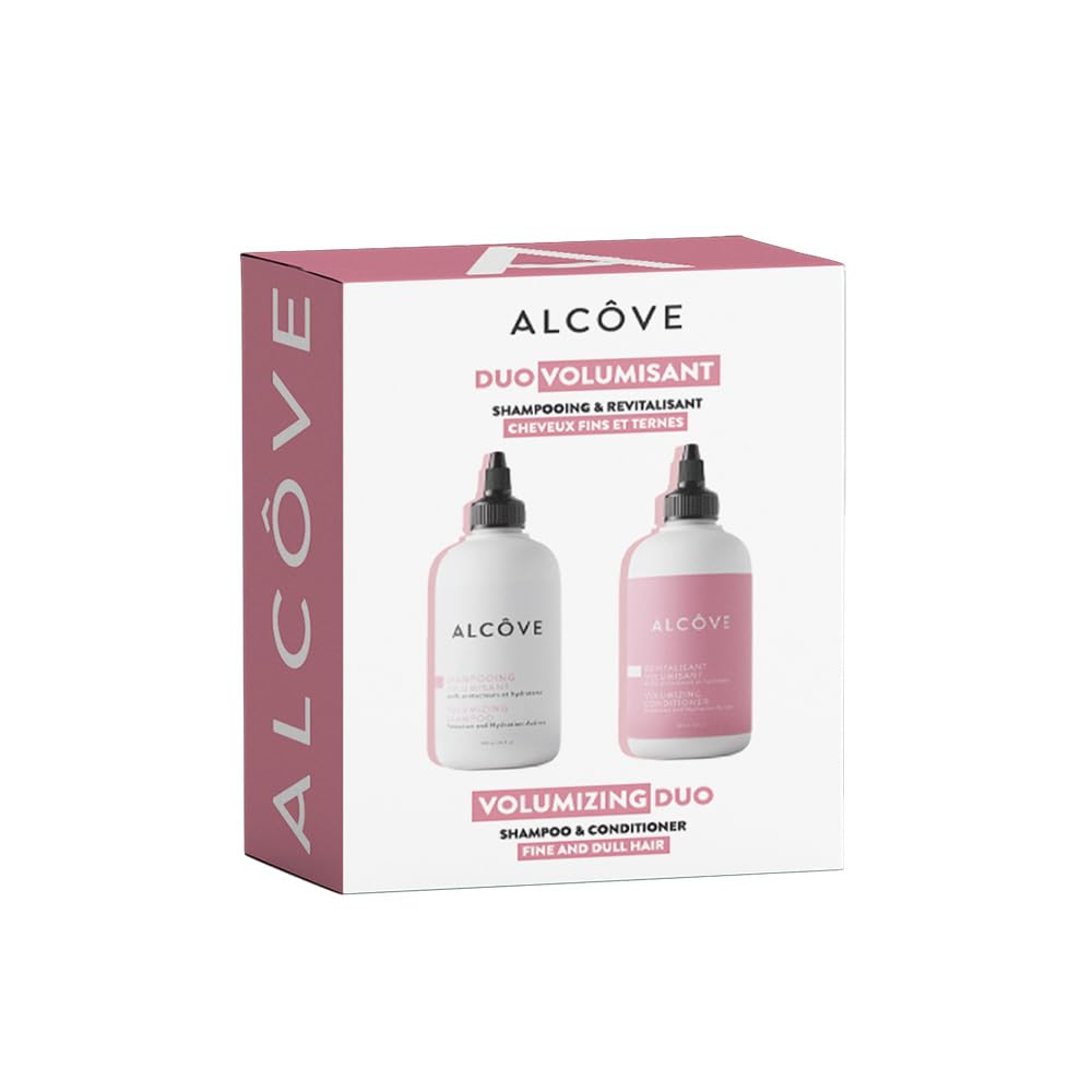 Alcôve - Volumizing Shampoo & Conditioner Duo - Fine and Thin Hair - Sulfate-Free - Lightweight Volume - Evening Primrose Oil - Mango Extract - Argan
