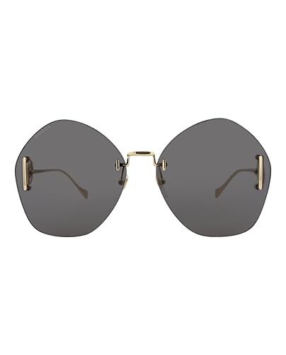 Gucci Round-Frame Metal Sunglasses