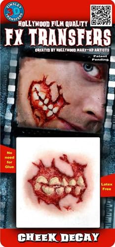 Tinsley Transfers Cheek Decay, Flesh/Multi, One Size