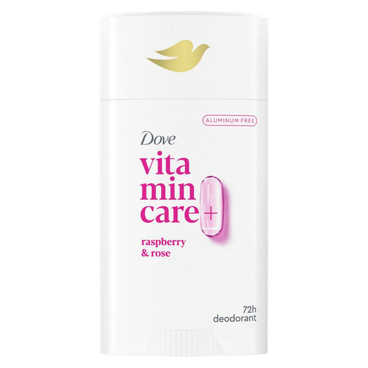 Dove VitaminCare+ Aluminum Free Deodorant Stick for 72H Odor Protection Raspberry & Rose Breathable Deodorant for Women 2.6 oz Beauty and Personal Care Dove