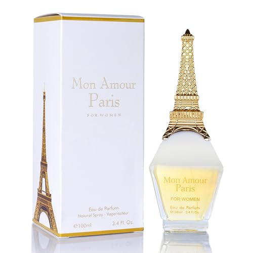 Mon Amour Paris for Women Eau De Parfum - Floral & Fruity - Ylang-Ylang, Damascus Rose, Jasmine - Classy & Elegant fragrance for Woman - Suitable