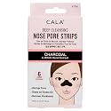 CALA Charcoal Nose Pore Strips with Witch Hazel Extract, Deep Cleansing Blackhead Remover Nose Strips, Purifying Detoxifying Pore Care, 6 Strips