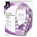 Olay Moisture Ribbons Plus Shea + Lavender Oil Body Wash, 18 oz, (Pack of 2)