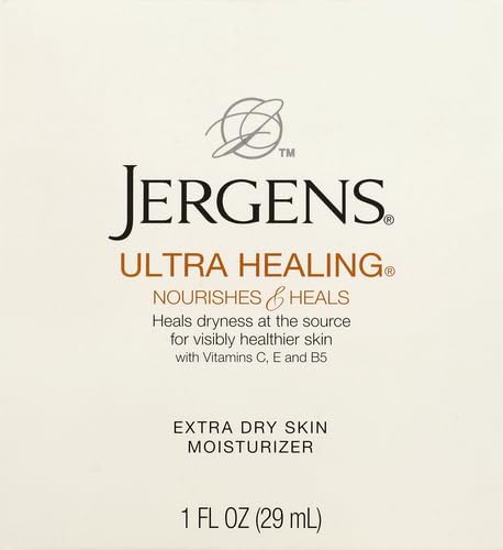 Jergens Ultra Healing Dry Skin Moisturizer, Travel Size Body and Hand Lotion, for Extra Dry Skin, Use After Washing Hands, HYDRALUCENCE blend