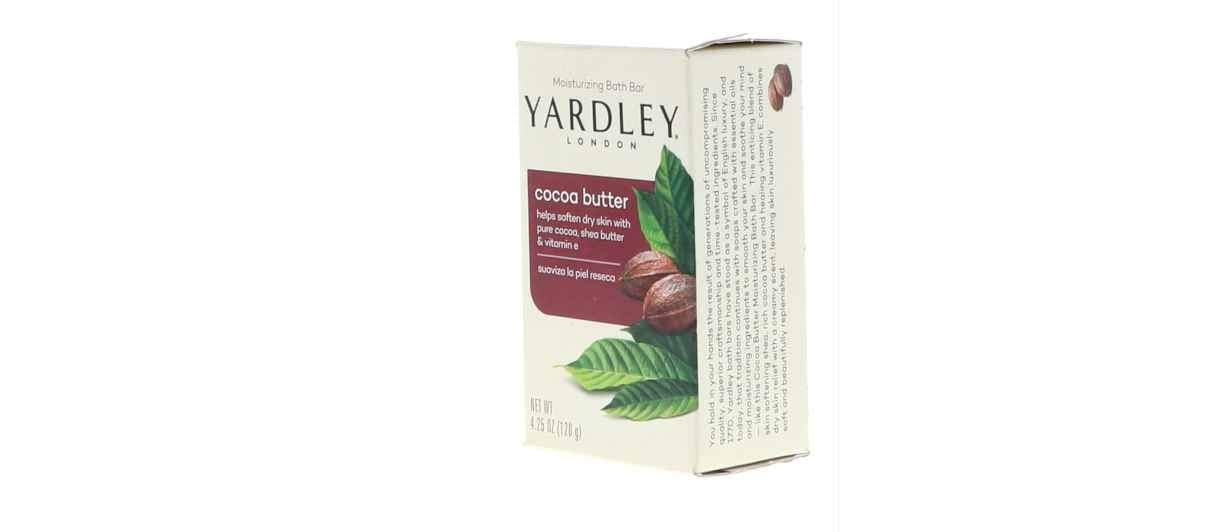 Yardley Moisturizing Bar Cocoa Butter 4.0 oz (Pack of 3)