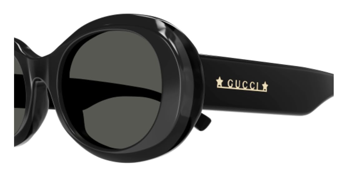 Gucci Grey Oval Ladies Sunglasses GG1587S 001 52
