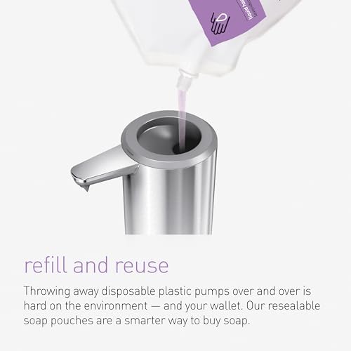 simplehuman Mandarin Orange Moisturizing Liquid Hand Soap Refill Pouch, 34 Fl. Oz. Beauty and Personal Care simplehuman