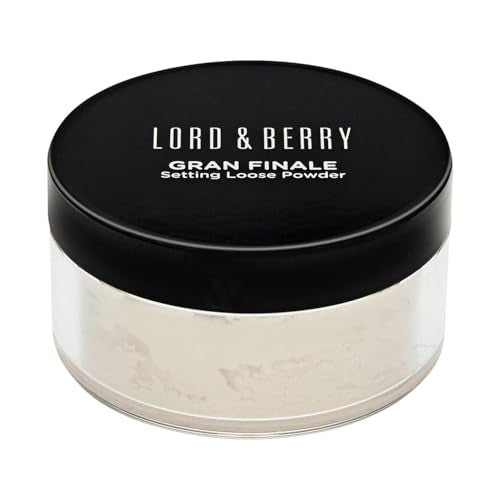 Lord and Berry Gran Finale Setting Loose Powder - Translucent Powder - Reduces Appearance of Pores and Controls Shine - 8301 Translucent - 0.28 oz