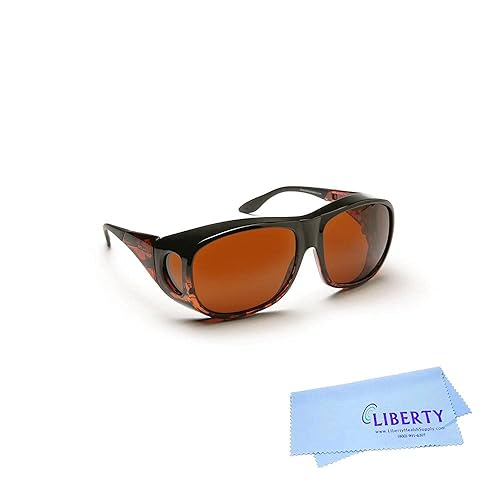Eschenbach Optik Solar Shield - Polycarbonate, Filtered UV Protection Sunglasses for Men and Women -Small, Amber