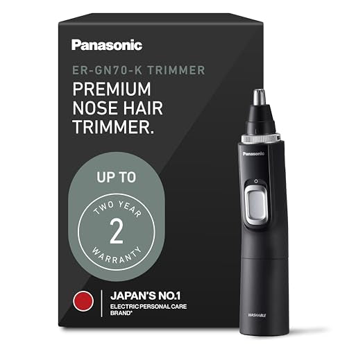 Panasonic Ear and Nose Hair Trimmer for Men with Vacuum Cleaning System, Powerful Motor and Dual-Edge Blades for Smoother Cutting, Wet/Dry - ER-GN70-K Beauty and Personal Care Panasonic Default Title