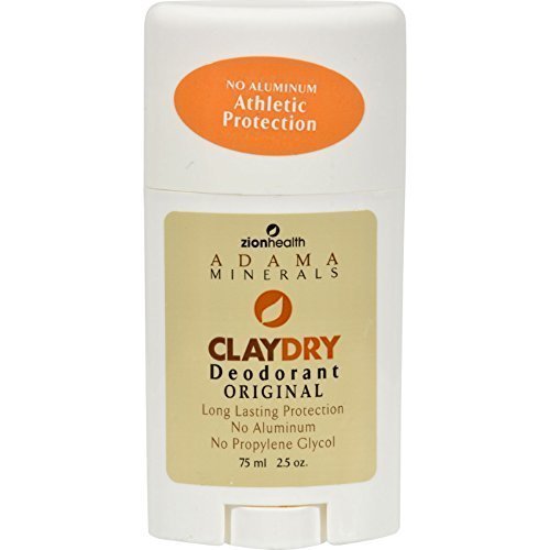 Zion Health Adama Minerals Clay Dry Deodorant Original - 2.5 oz Beauty and Personal Care Adama Minerals