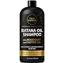 Batana Oil Shampoo for Hair Growth & Strength - Rosemary & Castor Oil Sulfate-Free Shampoo for Thinning, Dry, & Damaged Hair for Men and Women