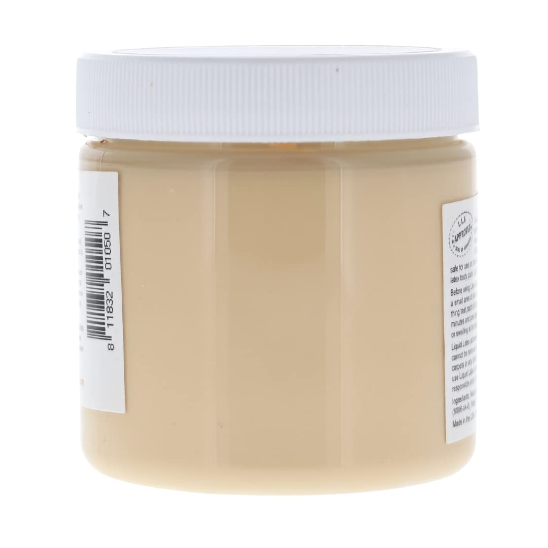 Tan 4 Oz - Liquid Latex Body Paint, Ammonia Free No Odor, Easy On and Off, Cosplay Makeup, Creates Professional Monster, Zombie Arts