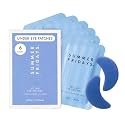 Summer Fridays Jet Lag Hydrating Eye Patches - De-puffing Hydrogel Under Eye Masks with Hyaluronic Acid, Caffeine + Peptides - Soothing + Refreshing