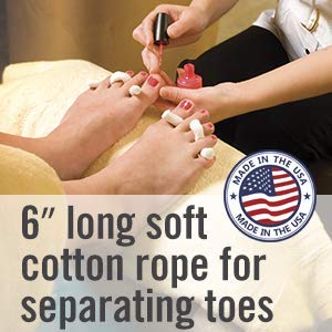 Intrinsics Toe Rope - 6", Cotton Toe Separators, 200 Count Beauty & Personal Care Intrinsics