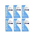 PURPOSE Gentle Cleansing Bar, Gentle As Water, All Skin Types, For Sensitive & Dry Skin, Oil-free, Hypoallergenic, Sulfate-Free, 3.6 oz Bar (6 Pack)