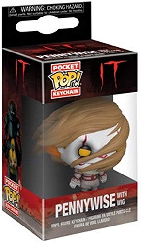 Funko Pop Keychain: Horror It - Pennywise with Wig Collectible Figure, Multicolor