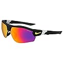 Nike Show X3 Rectangular Sunglasses, Matte Black, 72/9/130