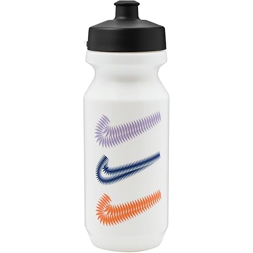 Nike Graphic Big Mouth Swoosh Water Bottle 2.0 22oz Sail/Black/Hydrangeas/Game Royal/Safety Orange