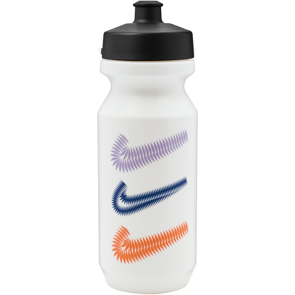 Nike Graphic Big Mouth Swoosh Water Bottle 2.0 22oz Sail/Black/Hydrangeas/Game Royal/Safety Orange