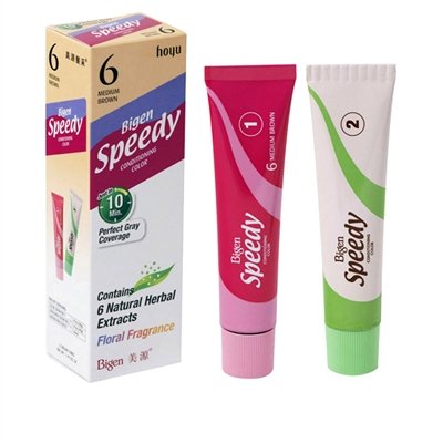 HOYU Bigen Speedy Hair Color Refill, No. 6 Medium Brown (Pack of 6) Beauty & Personal Care Hoyu