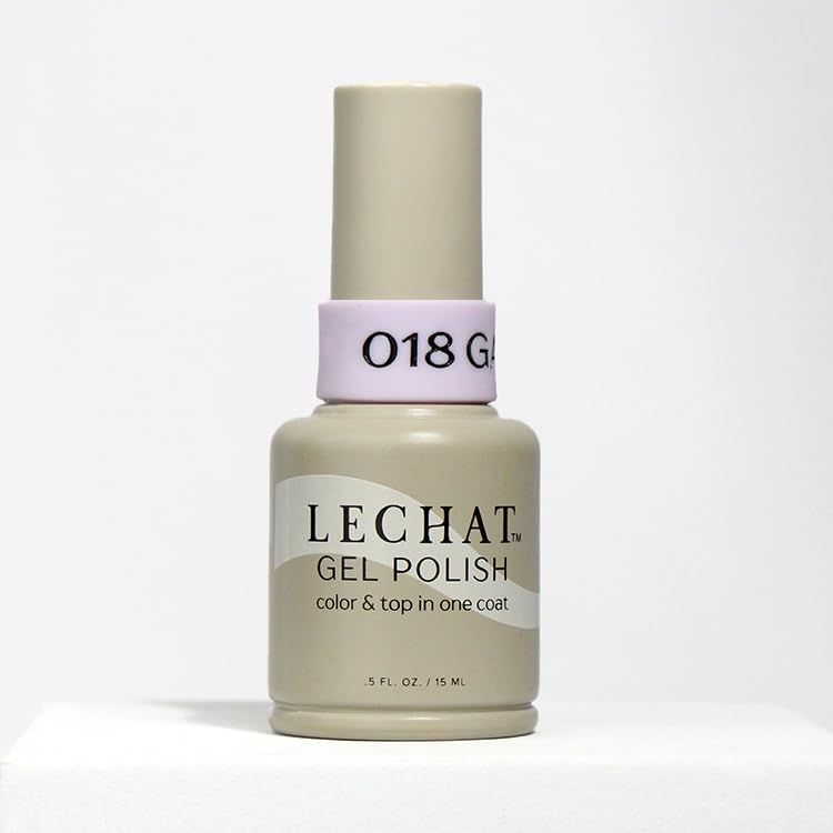 LECHAT Gel Polish - Gabrielle, Color and Top in One Coat, Shiny Long-Wear, Pastel Purple Gel Polish Beauty & Personal Care LECHAT