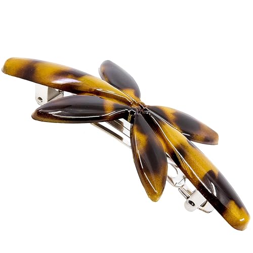 Camila Paris CP2880 French Hair Barrette Clip for Girls Flower, Tokyo, Automatic Clasp Strong Hold Grip Hair Clips for Women, No Slip and Durable